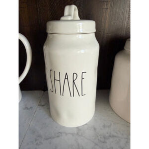 Rae Dunn White "SHARE" Food Storage Canister One Size
